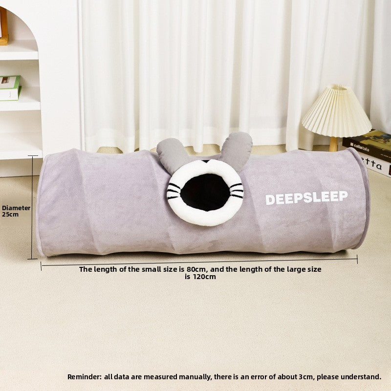Cat Rolling Cage Toy Peek-a-Boo Tunnel