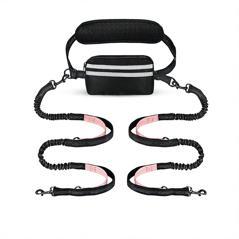 Running traction rope with waist bag