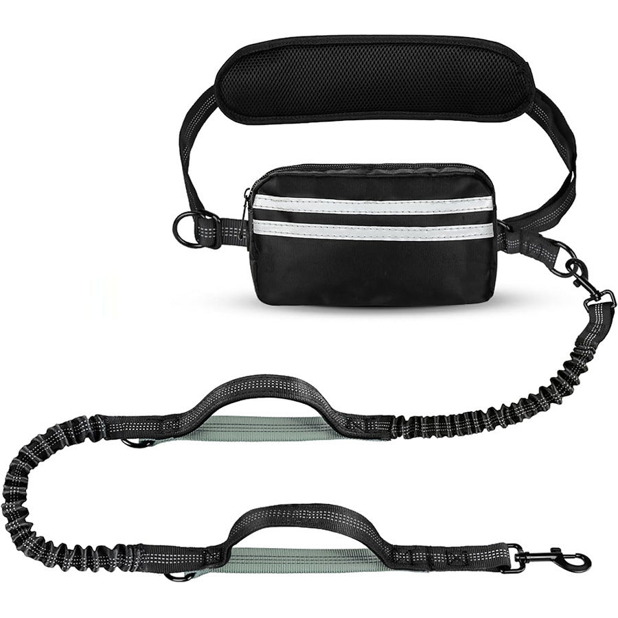 Running traction rope with waist bag