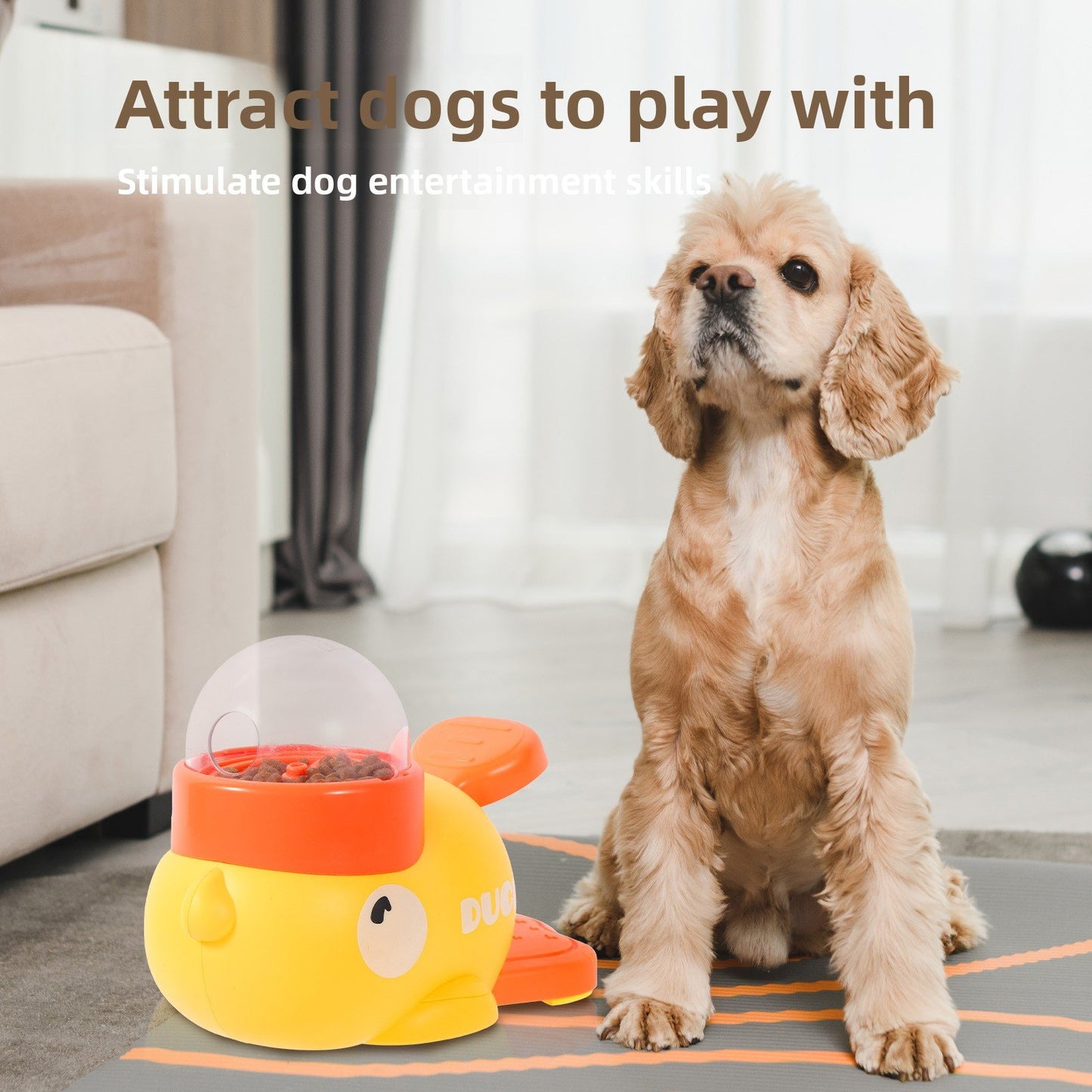 Little Yellow Duck Automatic Pet Dog Feeder