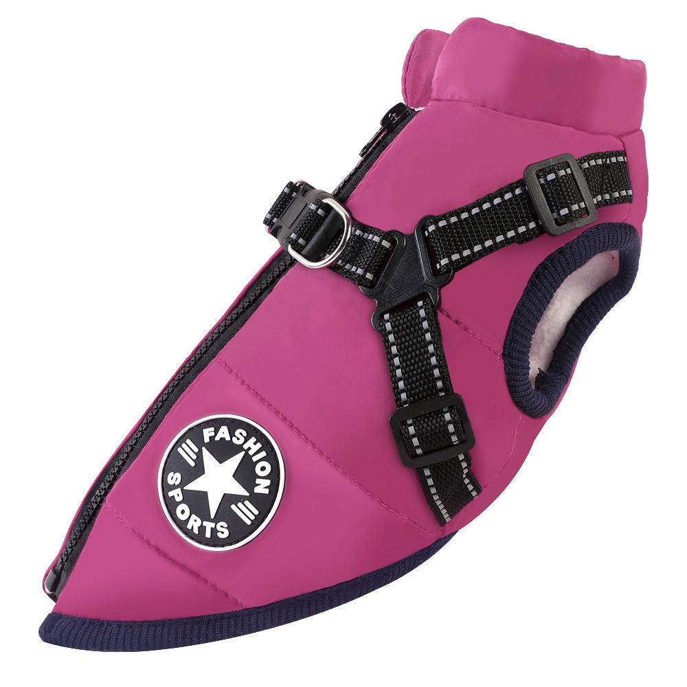 Pet clothing cotton jacket