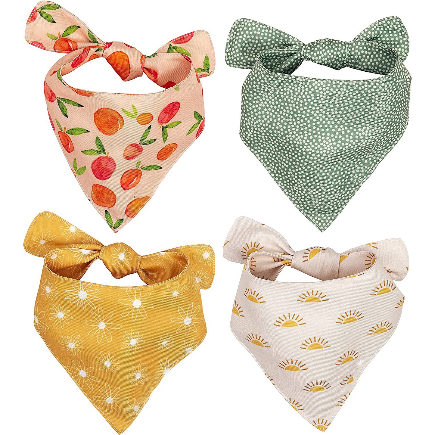 Reversible Polyester Pet Bandana for Dogs, Multiple Patterns and Sizes