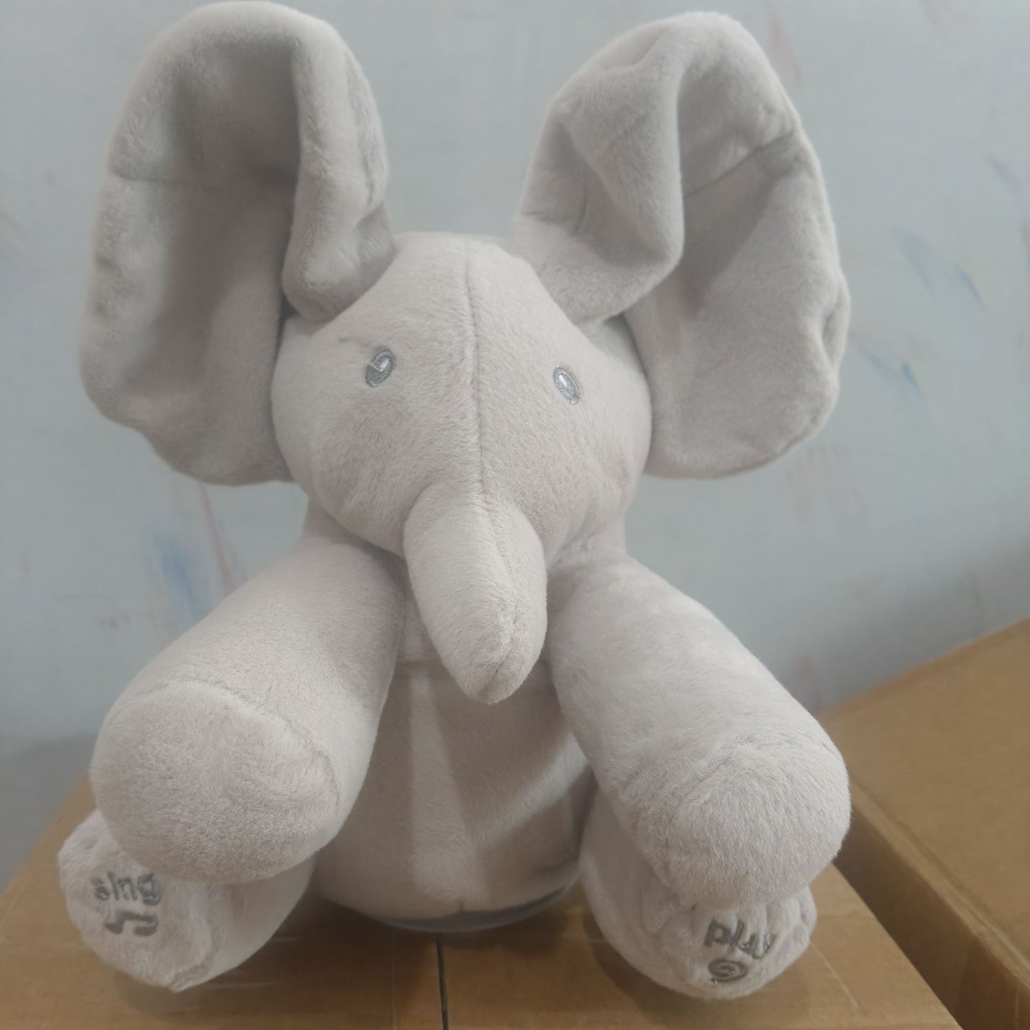 Singing Electric Plush Toy Elephant with Peek-A-Boo Function