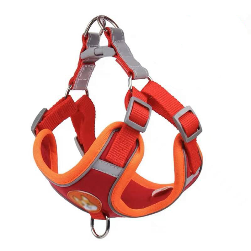 Adjustable Vest Dog Harness with Reflective Rope