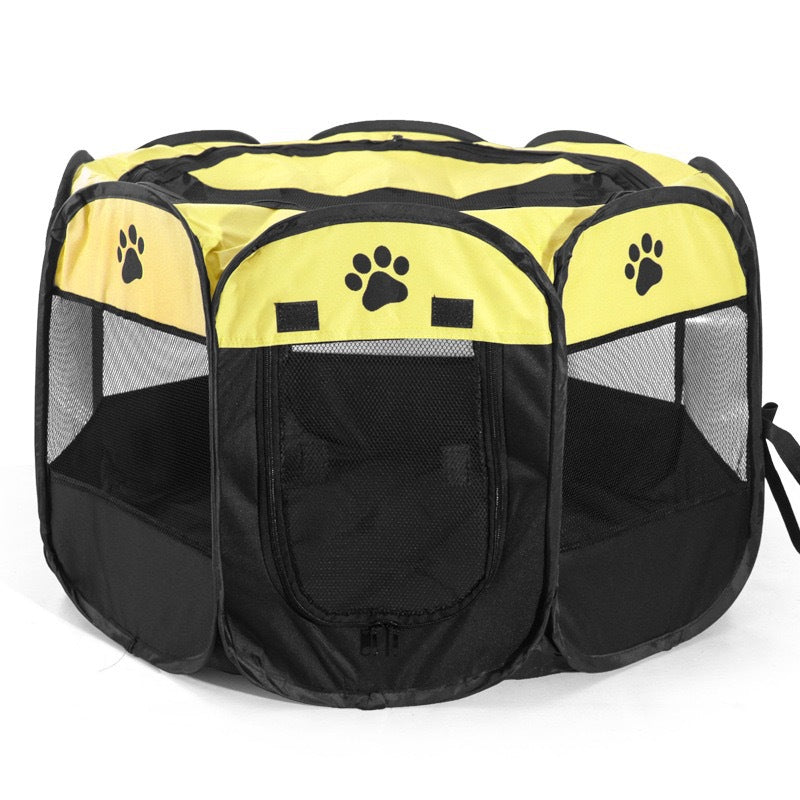 Pet octagonal cage enclosure cat bed