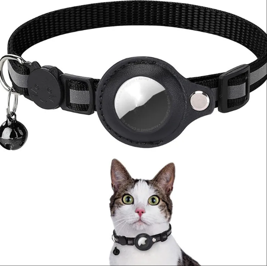 Reflective Collar Waterproof Holder Case For Airtag Air Tag Airtags Protective Cover Cat Dog Kitten Puppy Nylon Collar
