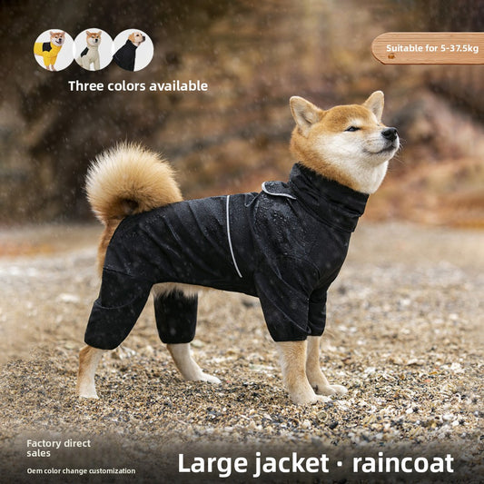 Pet dog raincoats and windbreakers