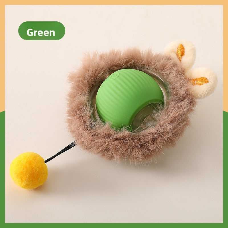 Electric Automatic Cat Teaser Ball with Adjustable Speed