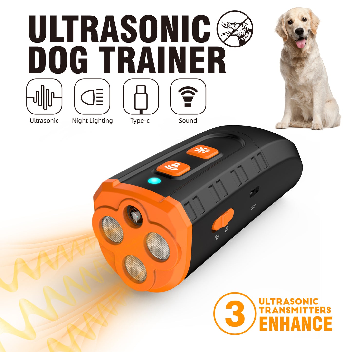 Portable Ultrasonic Dog Repellent