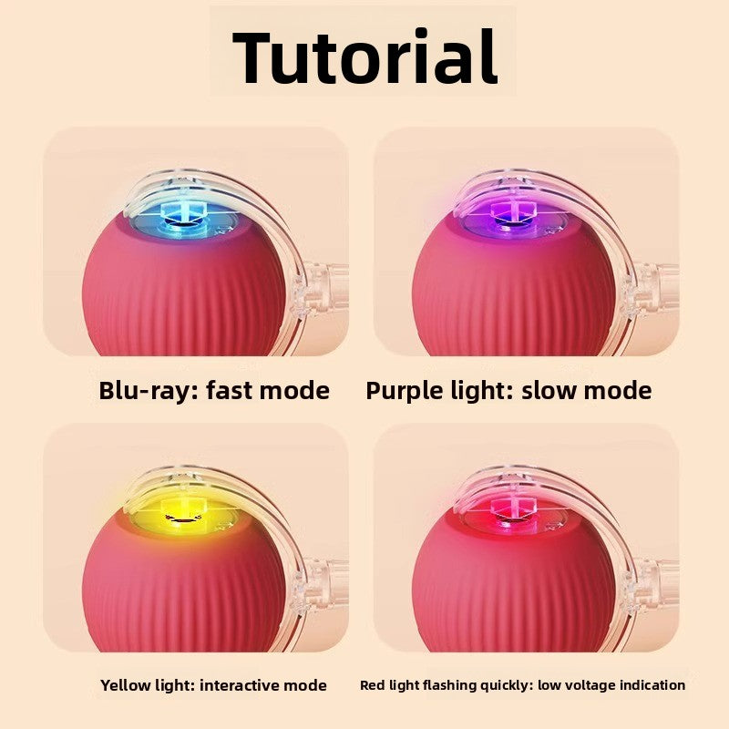 Electric Automatic Cat Teaser Ball with Adjustable Speed