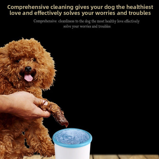 Portable USB Rechargeable Pet Paw Cleaning Brush
