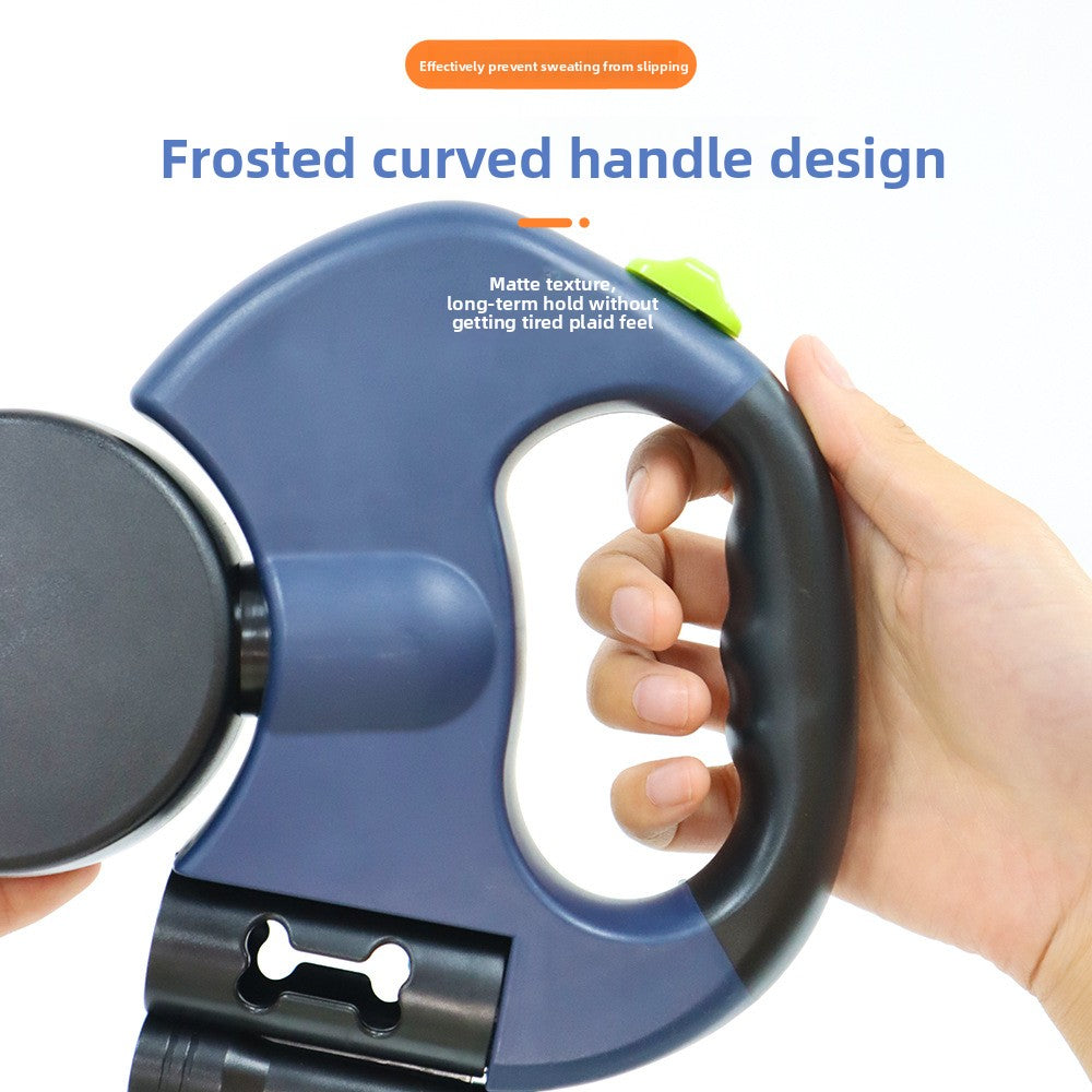 One-to-two automatic pet leash