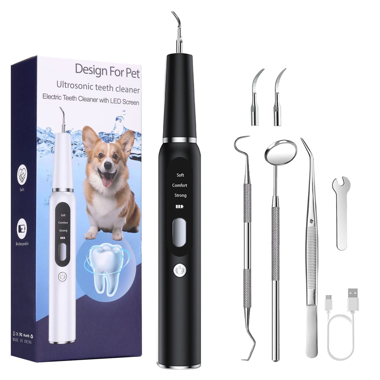 Pet ultrasonic dental scaler
