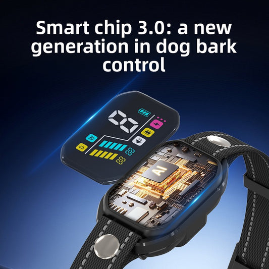Color screen intelligent bark-stopping electric shock collar