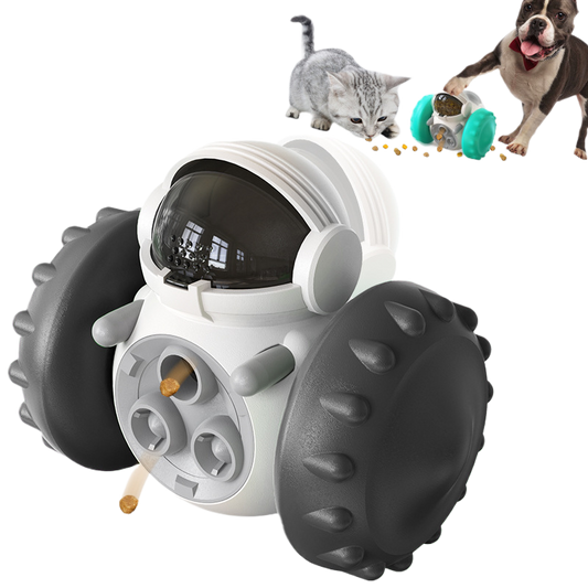 Cat balance car food dispenser