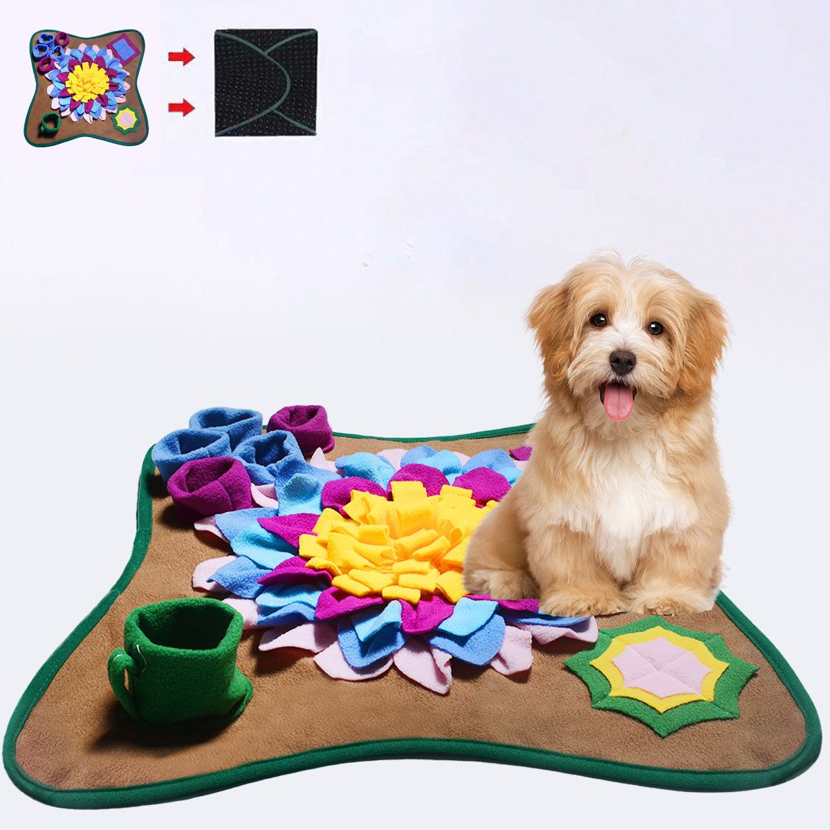 Pet dog stress-relieving sniffing pad