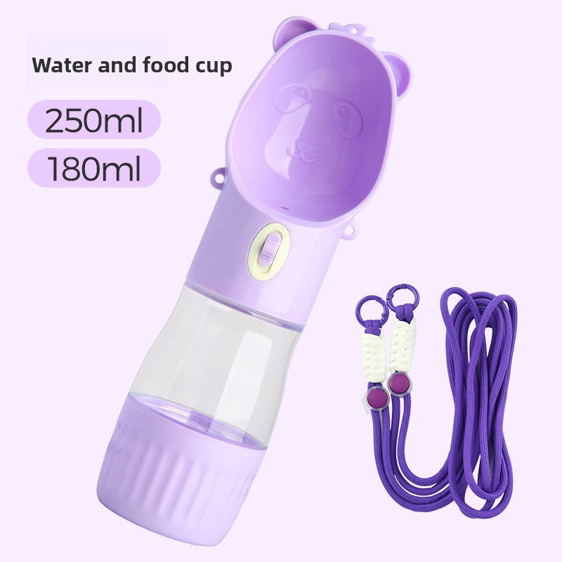 Portable Pet Walking Water cup with Strap