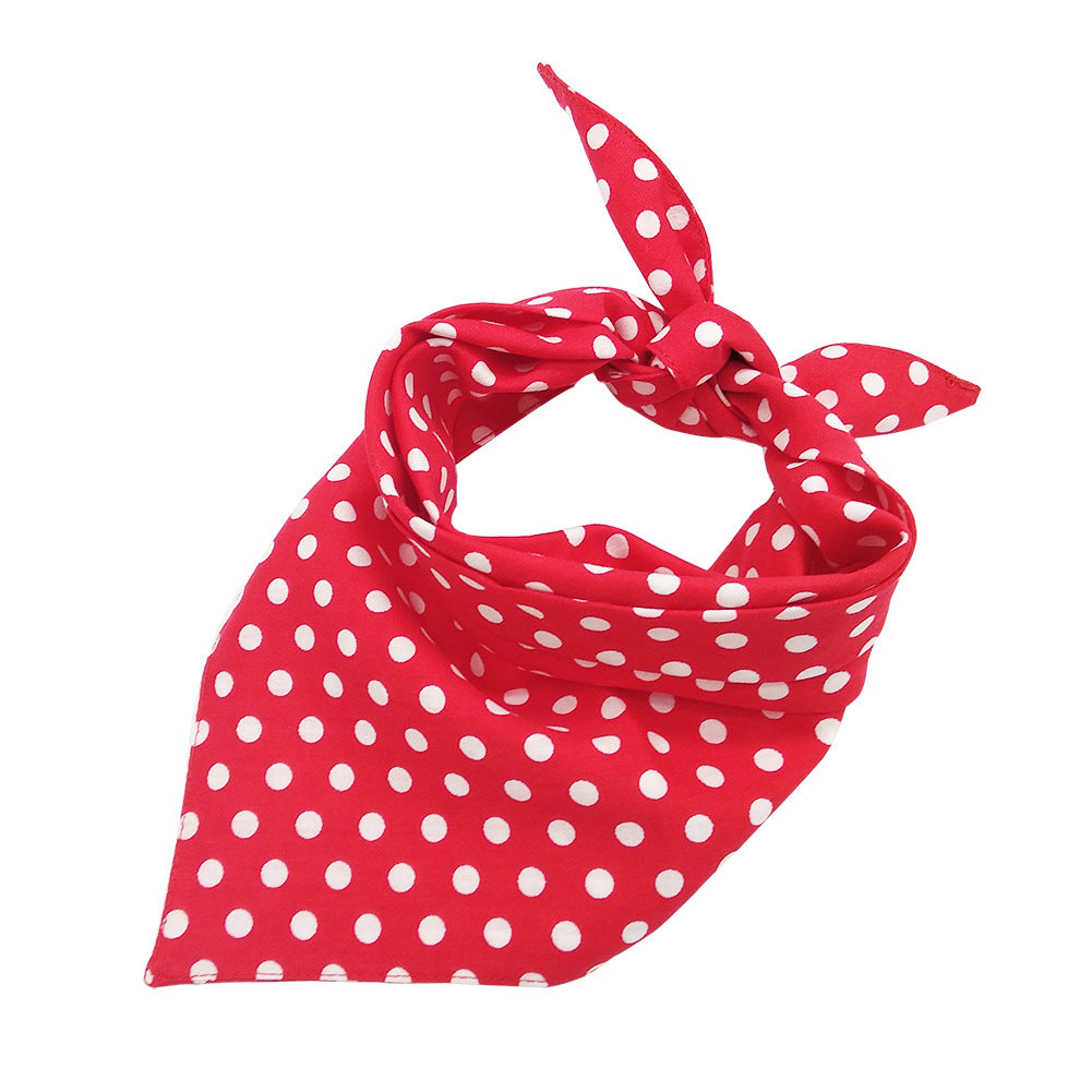 Cute Double-Sided Dot Pet Bib for Dogs and Cats