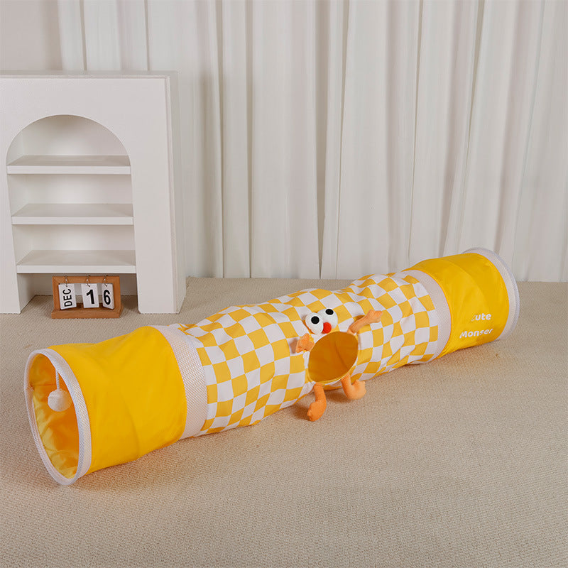Cat Rolling Cage Toy Peek-a-Boo Tunnel