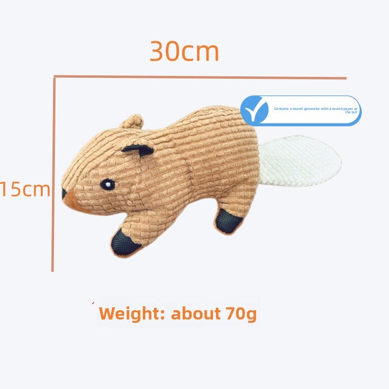 Corn Fleece Plush Pet Toy ? Squeaky Chew for Dogs & Cats