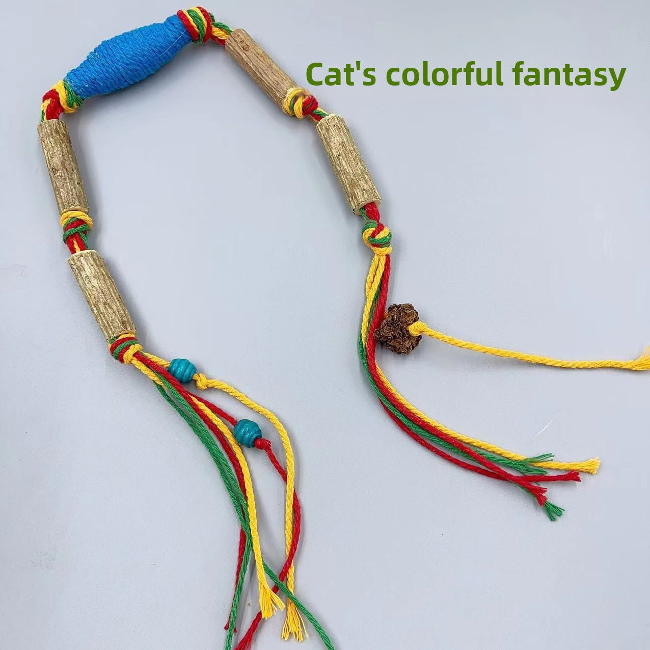 Catnip Teaser Stick with Cotton Rope for Cats