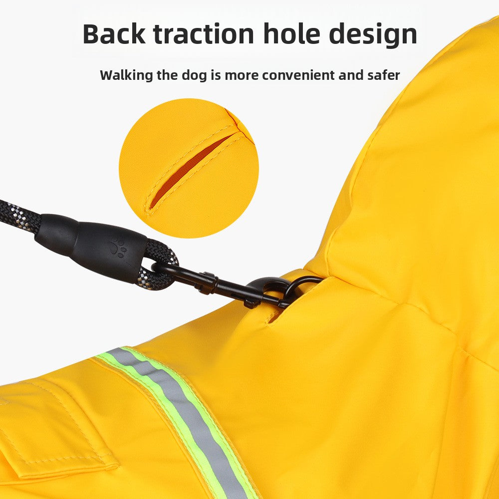Dog raincoat-style poncho
