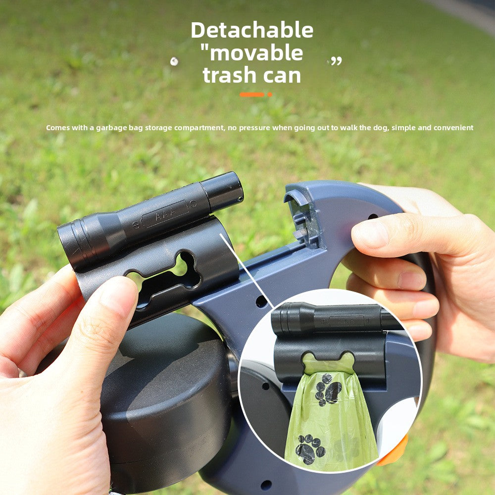 One-to-two automatic pet leash