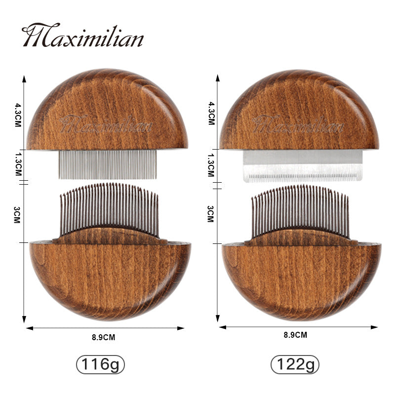 Wooden Pet Grooming Comb