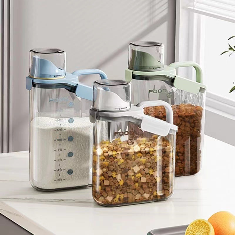 Cat food storage bucket