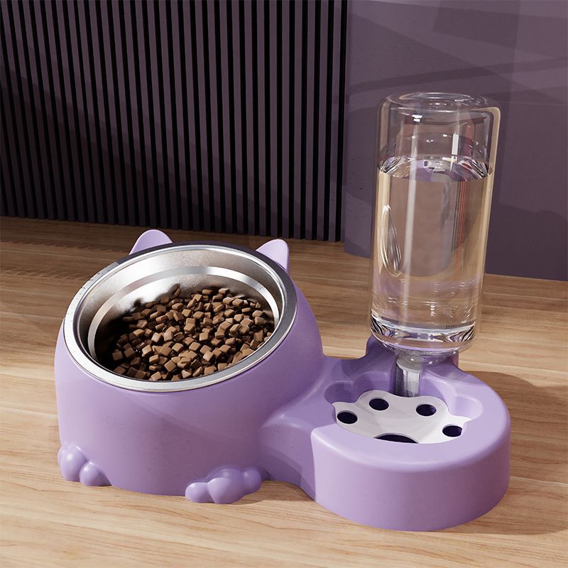 Double-bowl pet food bowl