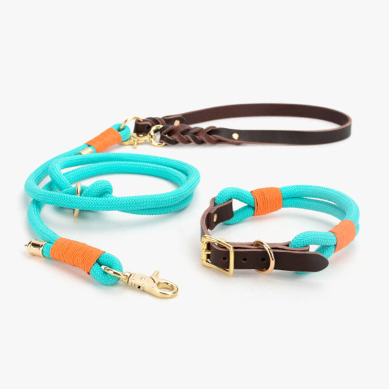 MOQ:300 Adjustable Pet Leash and Collar