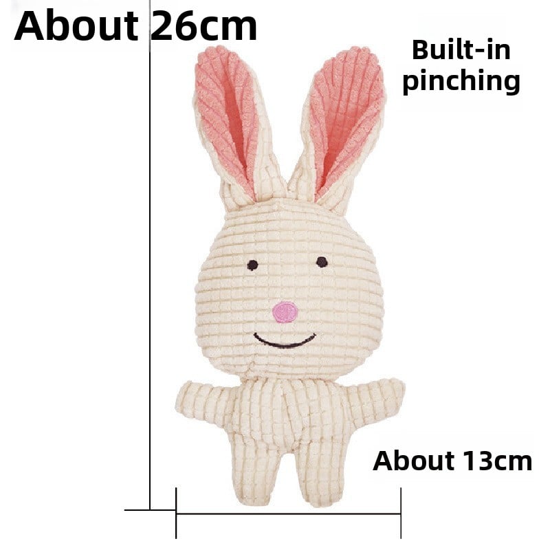 Corn Fleece Plush Pet Toy ? Squeaky Chew for Dogs & Cats