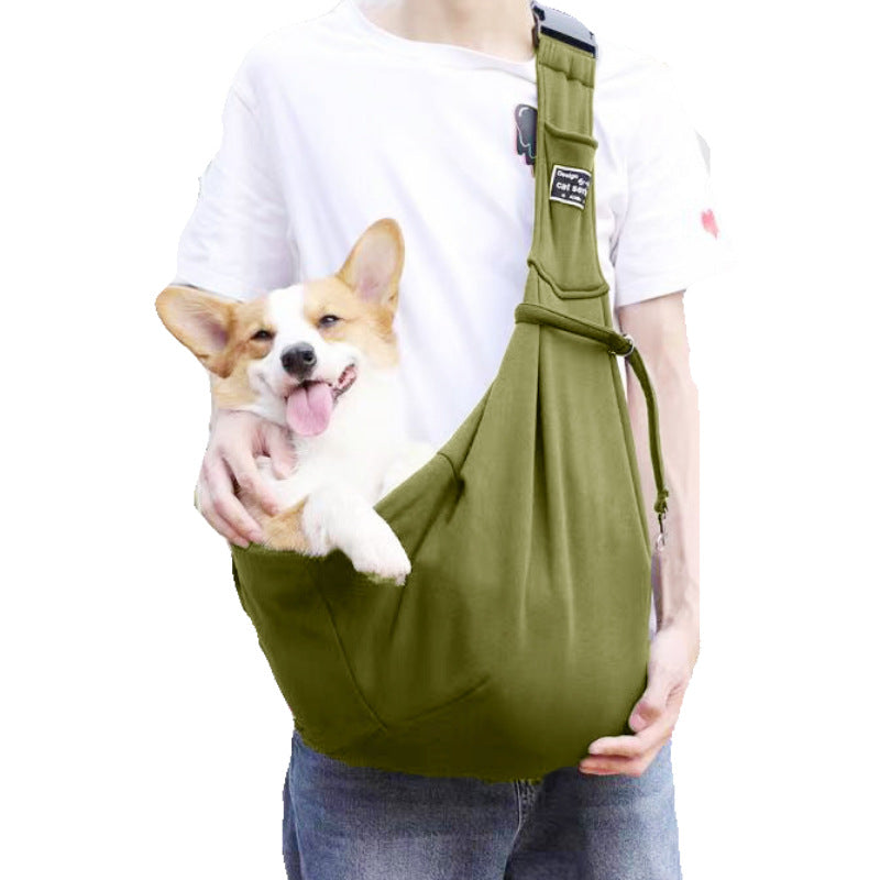 Single shoulder out portable pet bag