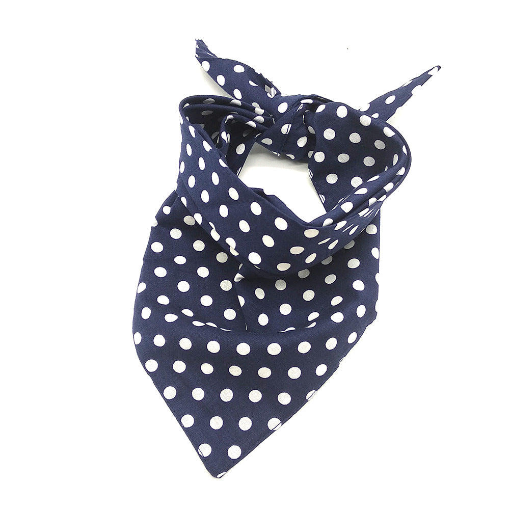 Cute Double-Sided Dot Pet Bib for Dogs and Cats