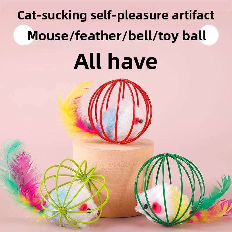 Cat toy balls, cat teasing sticks
