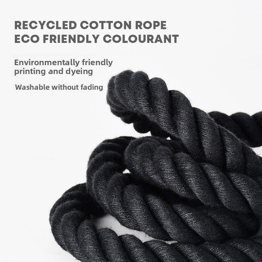 Handmade Cotton Dog Collar and Leash Set