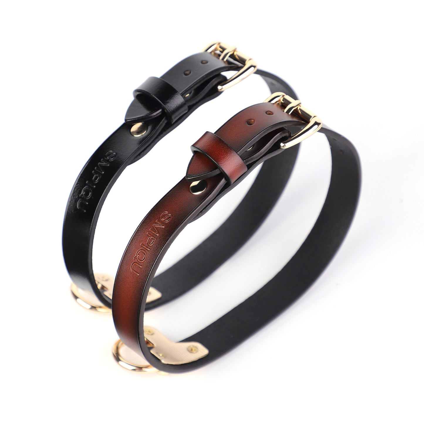 Adjustable Leather K9 Collar