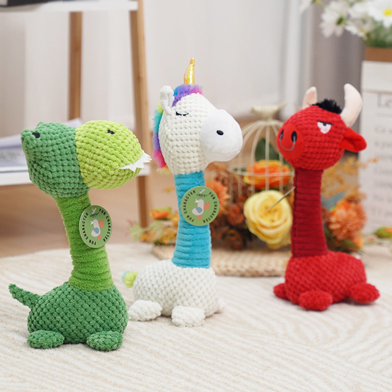 Dog plush sound dinosaur toy