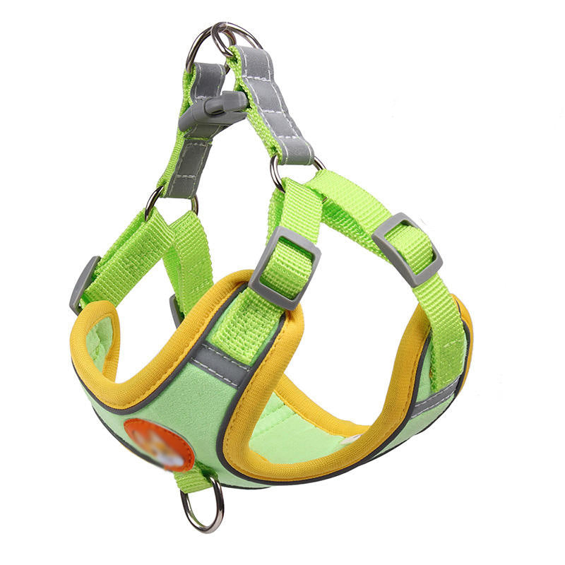 Adjustable Vest Dog Harness with Reflective Rope