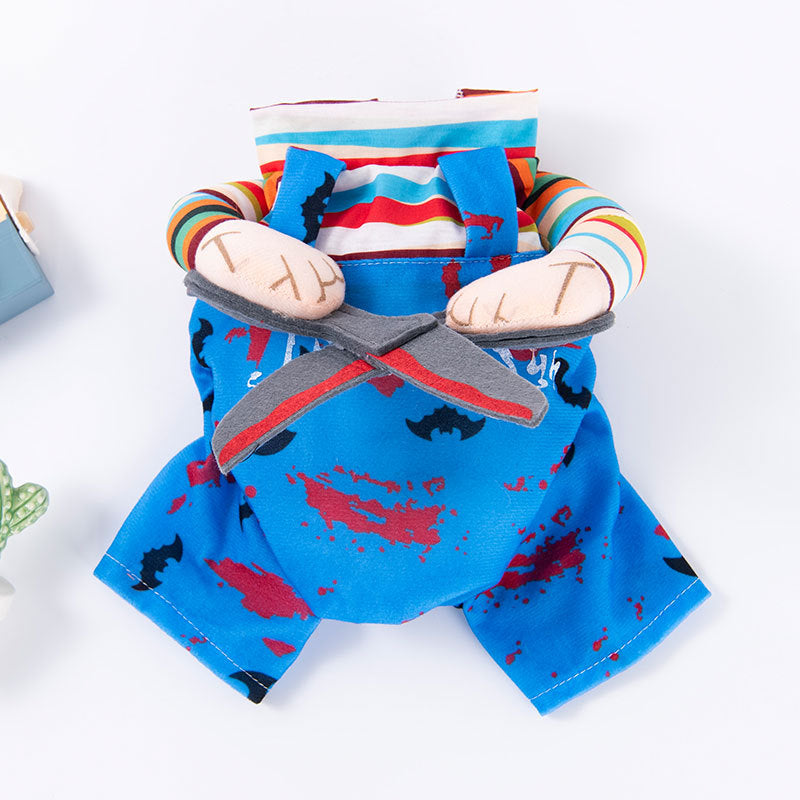 Pet clothes with funny knives