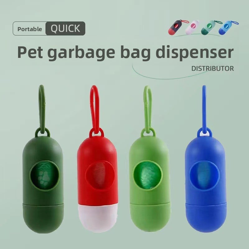Pet garbage bag capsule shape