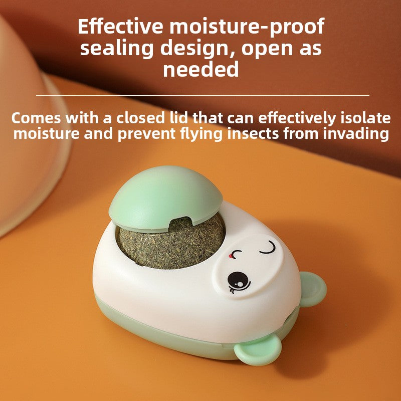 Rotating Catnip Ball Dental Toy