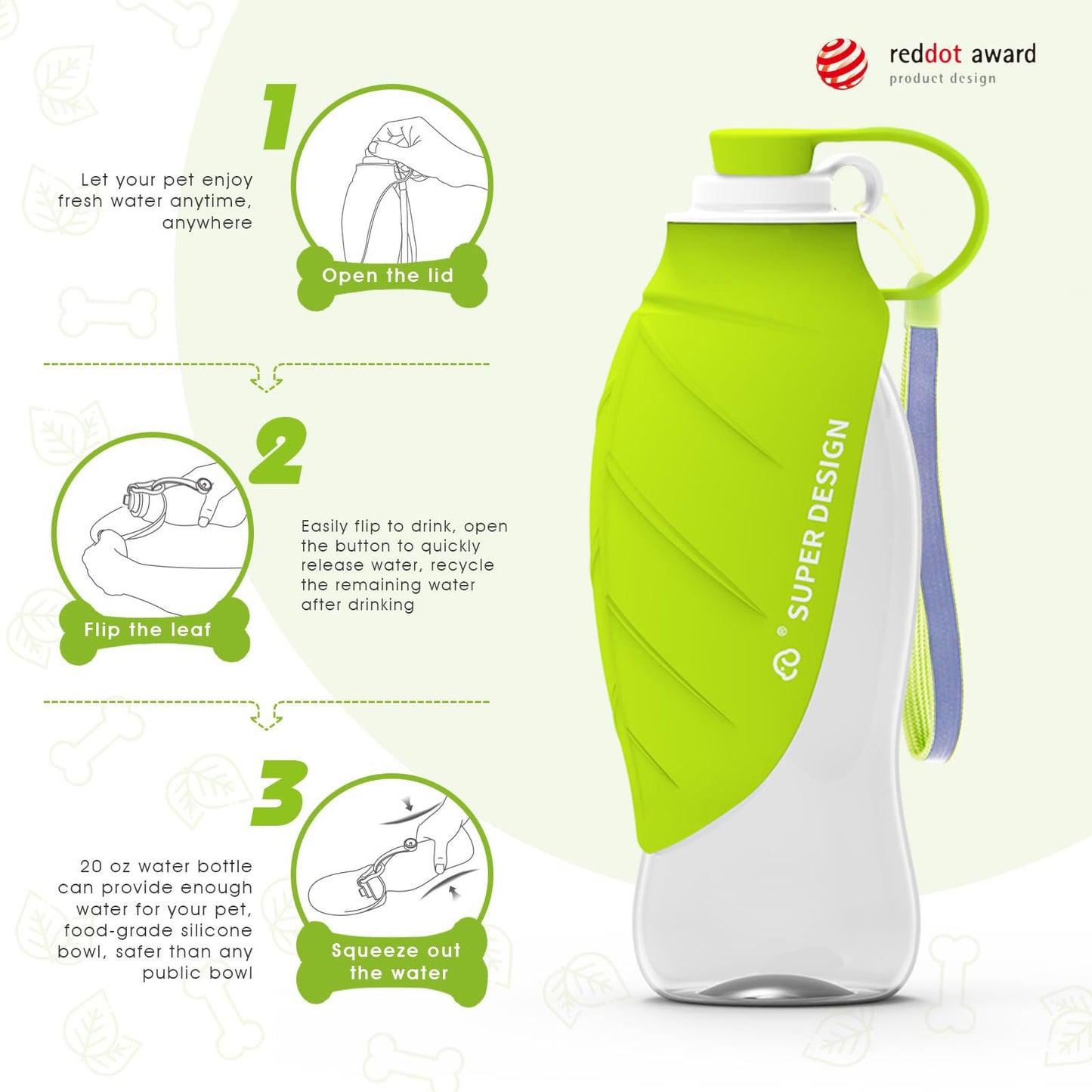 Portable Outdoor Pet Water Bottle