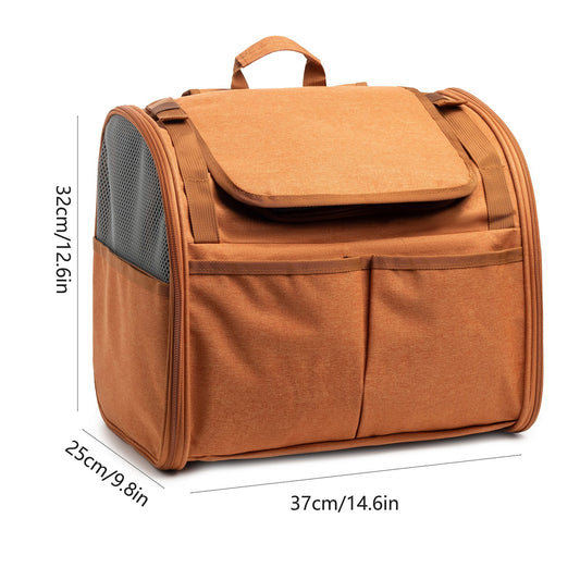 Expandable Breathable Pet Carrier Backpack with Ventilation