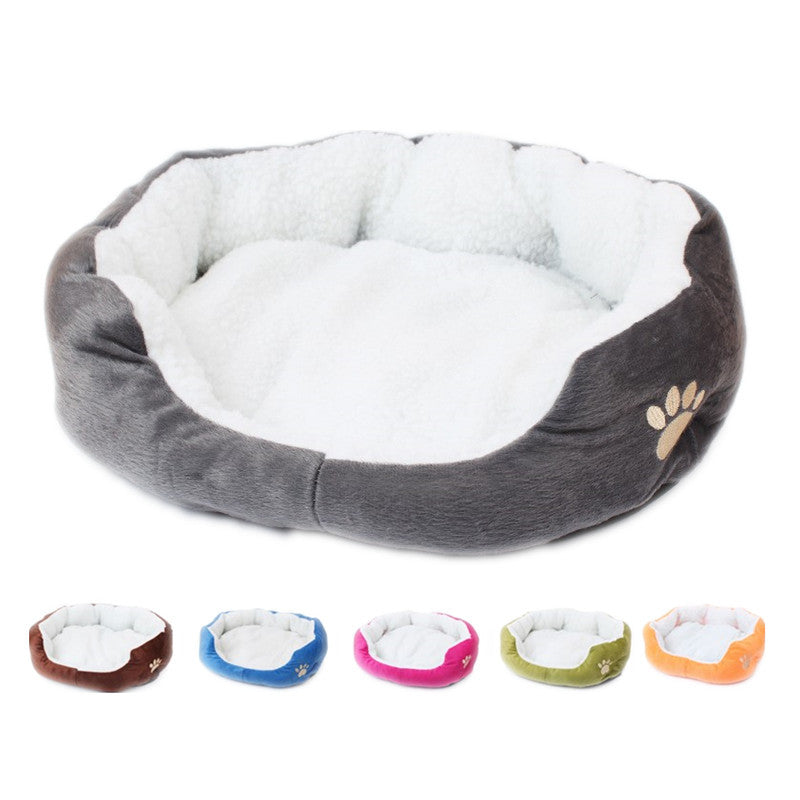 Factory direct small large lamb kennel teddy bear pet nest Mat supplies spot wholesale