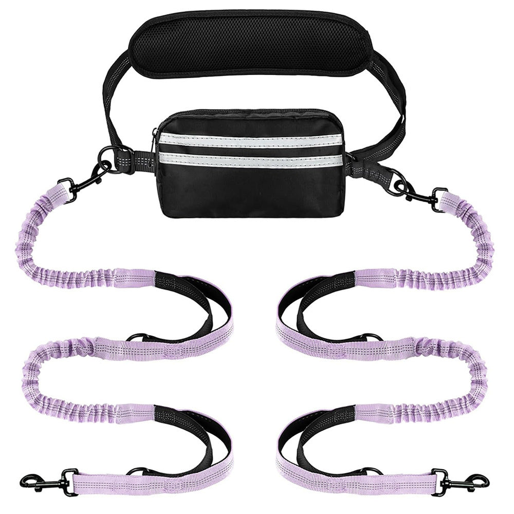 Running traction rope with waist bag