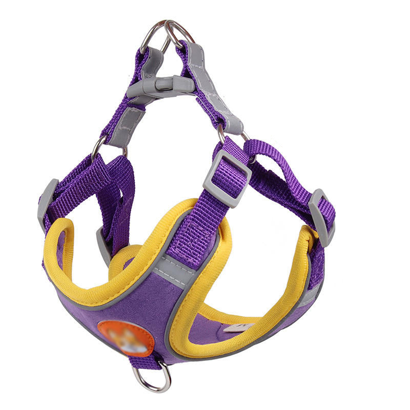 Adjustable Vest Dog Harness with Reflective Rope