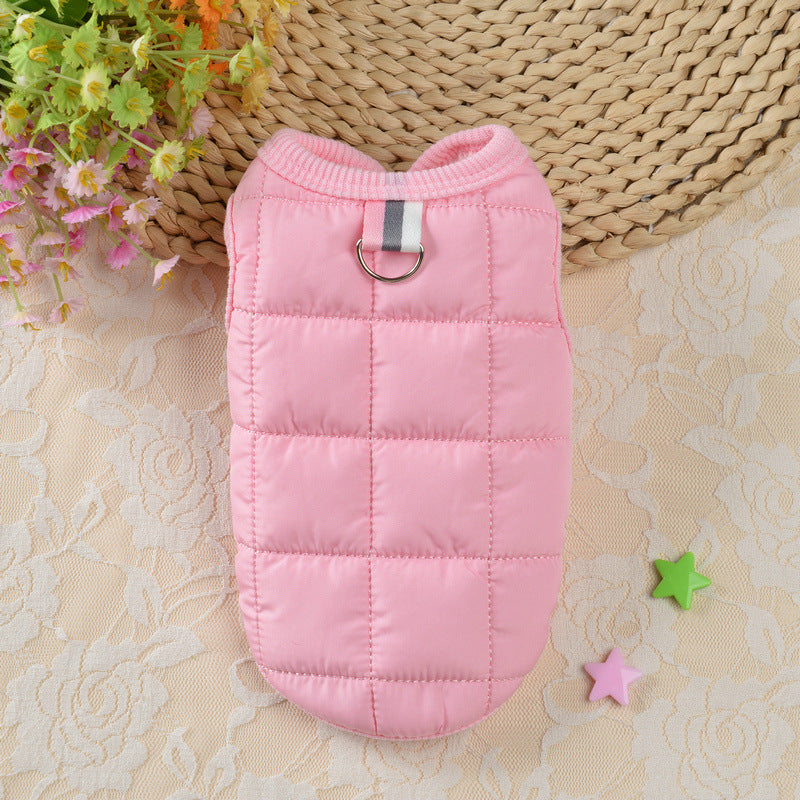 Simple Pet Dog Cat Cotton Coat Winter Clothes