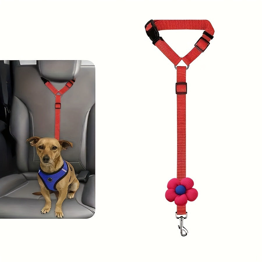 The headrest has a retractable traction rope