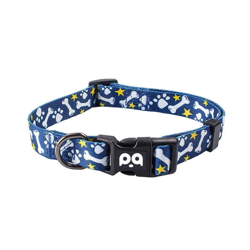Pet dog collar chest and back leash